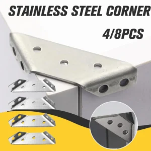 Universal Stainless Steel Furniture Corner Connector (4 Pcs)