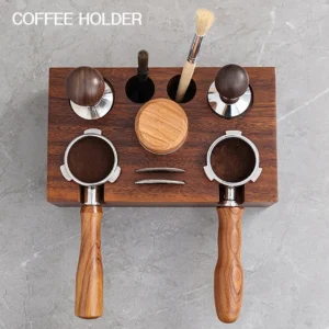 Walnut Coffee Tamper Barista Station