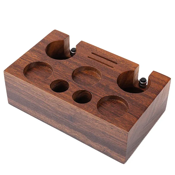 Walnut Coffee Tamper Barista Station - Image 5