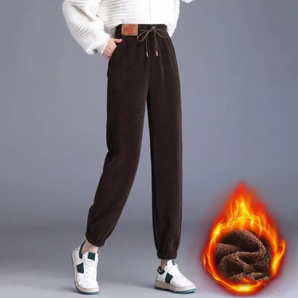 Women Composite Fleece-lined Thick Pants - Image 2