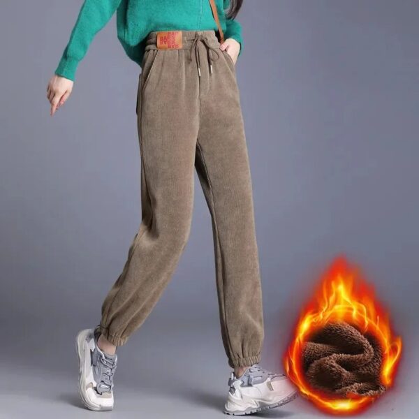 Women Composite Fleece-lined Thick Pants - Image 5