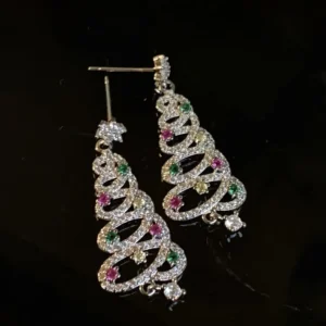 SHINY CHRISTMAS TREE EARRINGS