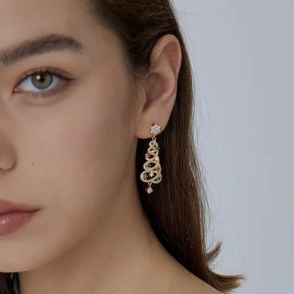 SHINY CHRISTMAS TREE EARRINGS - Image 4