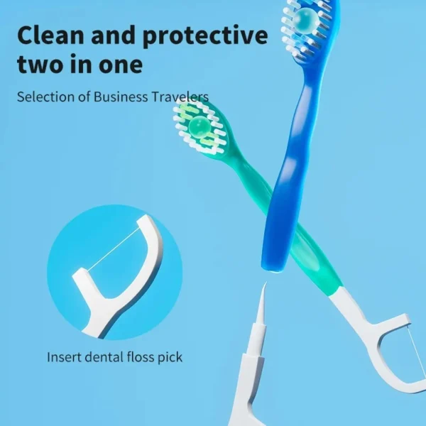 5 in 1 Disposable Mini Toothbrushes-16PCS - Image 3
