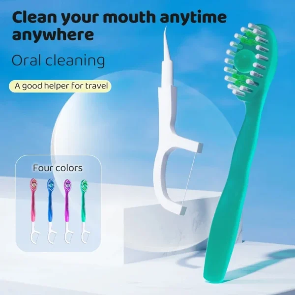 5 in 1 Disposable Mini Toothbrushes-16PCS - Image 4