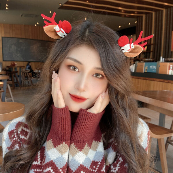 Christmas Girl's Antlers Hairpin