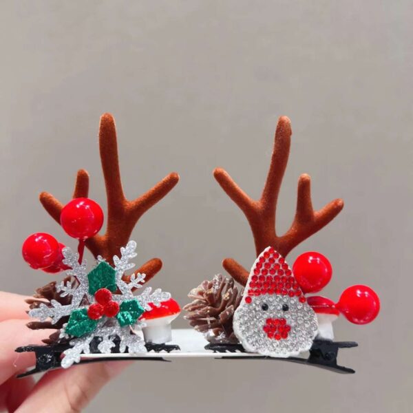 Christmas Girl's Antlers Hairpin - Image 5