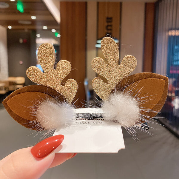 Christmas Girl's Antlers Hairpin - Image 6