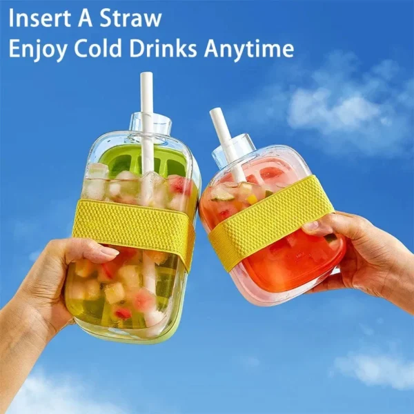 Cool Summer Ice Bottle – Ice Cube Refreshing Drink Bottle - Image 2
