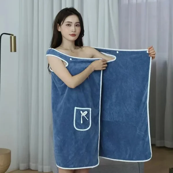 CozyWrap™ Wearable Bath Towel Dress - Image 2