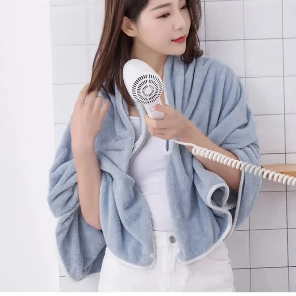CozyWrap™ Wearable Bath Towel Dress - Image 3