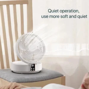 Foldable Wall-Mounted Fan with Night Light