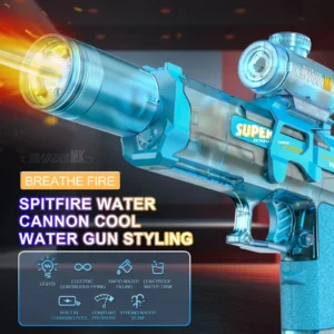 LED Electric Water Gun – Large Capacity Automatic Spray Blaster