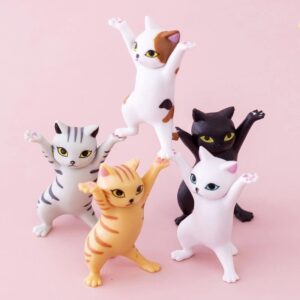 (5PCs) Magnetic Cute Dance Cat Multifunction Holders