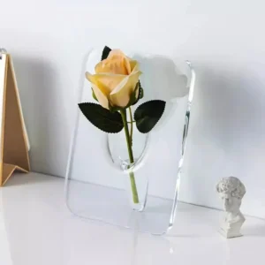 Photo Frame Shaped Clear Acrylic Flower Vase