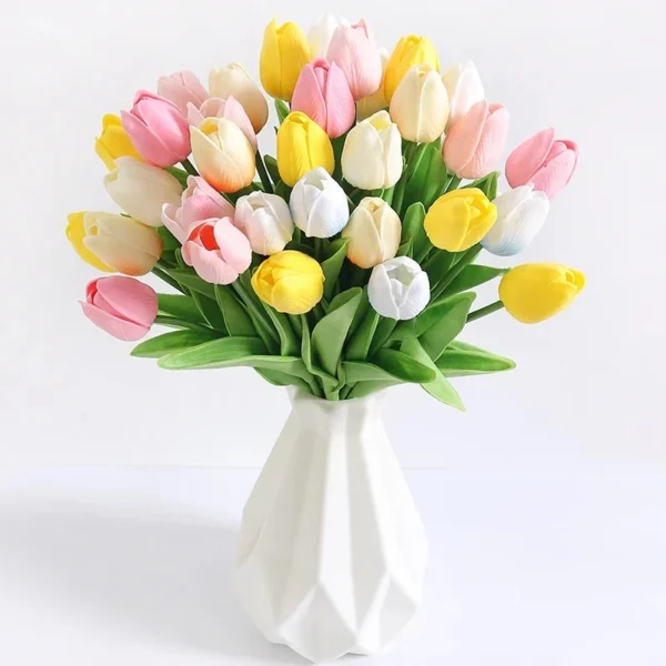 Real Touch Faux Tulips-10PCS - Image 3
