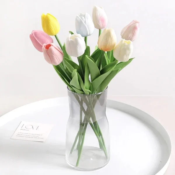 Real Touch Faux Tulips-10PCS - Image 8