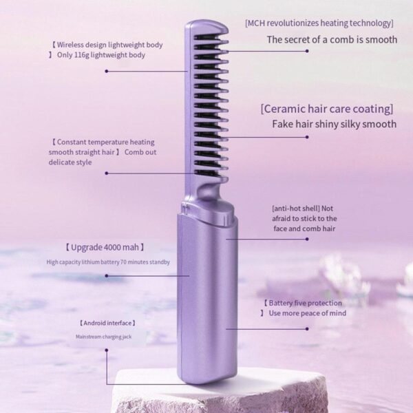 Rechargeable Mini Hair Straightener - Image 6