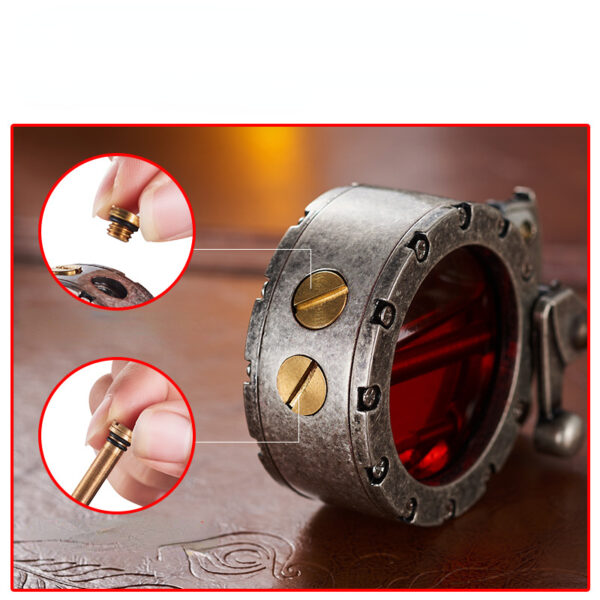 Retro Transparent Tank Metal Lighter - Image 4