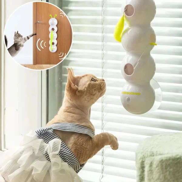 Smart Motion Cat Toy with Worm Design