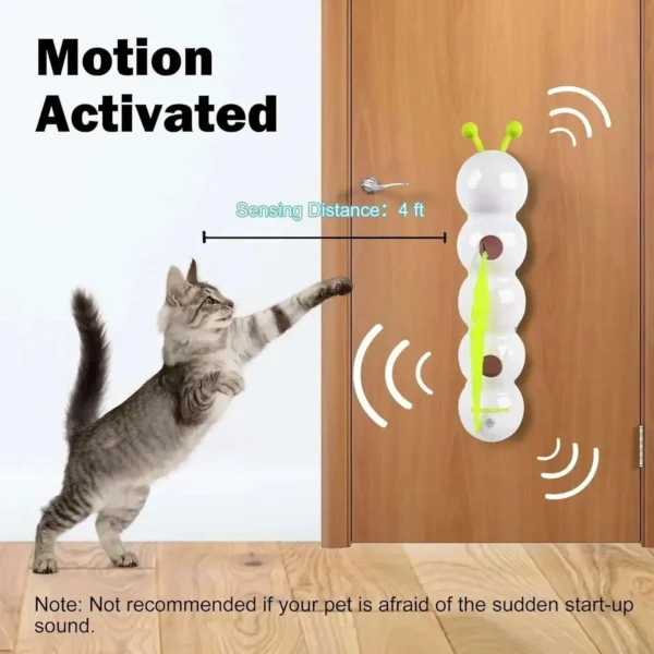 Smart Motion Cat Toy with Worm Design - Image 4