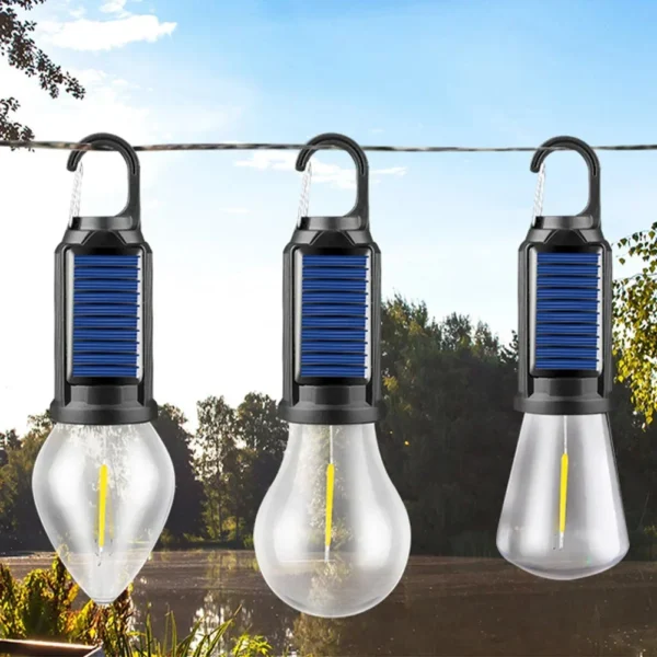 Solar Rechargeable Hooked Camping Light