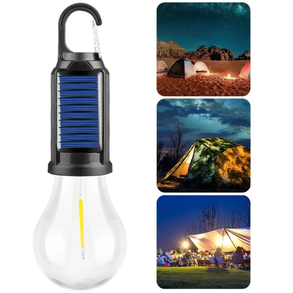 Solar Rechargeable Hooked Camping Light - Image 3