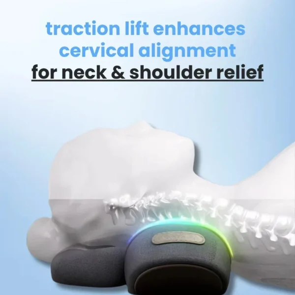 3-in-1 Neck Massager – Cervical Pillow with Heat, Vibration Massage & Neck Traction for Spine Support & Relaxation - Image 5