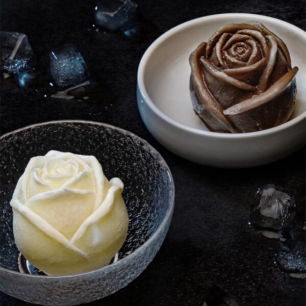 3D Silicone Rose Shape Ice Cube Maker 4pcs - Image 5