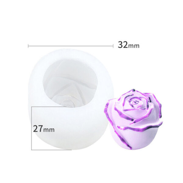 3D Silicone Rose Shape Ice Cube Maker 4pcs - Image 6