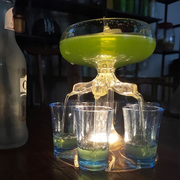 6 Shot Glass Dispenser and Holder - Image 2