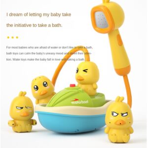 Baby Bath Toys Cute Duck Electric Water Spray