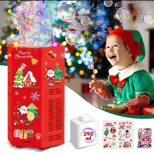 Festive Christmas Bubble Toy Mini Stand – Holiday Fun for Kids & Parties