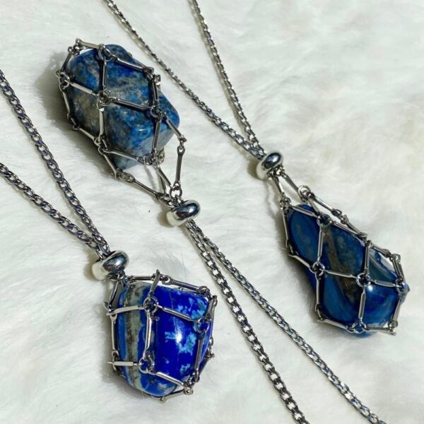 Crystal Stone Holder Necklace - Image 2