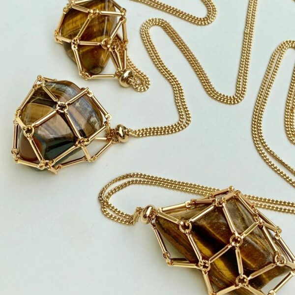 Crystal Stone Holder Necklace - Image 5