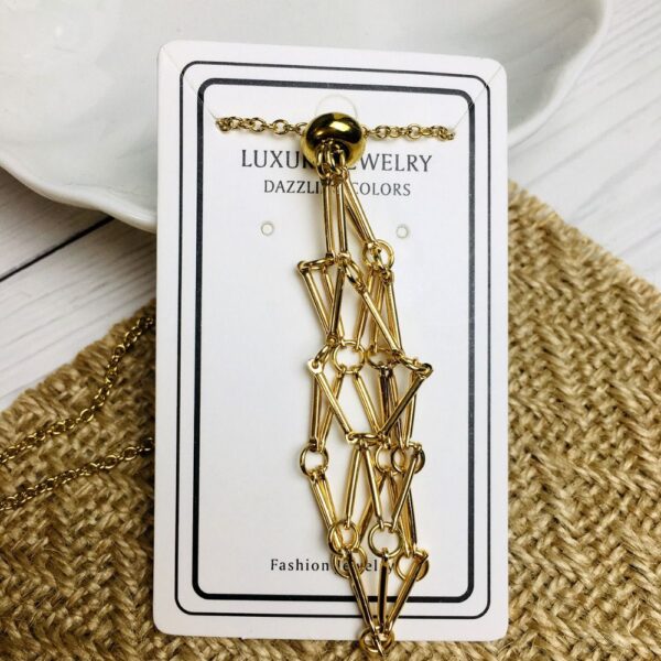 Crystal Stone Holder Necklace - Image 4