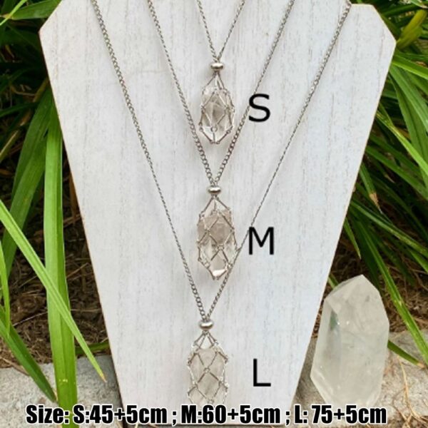 Crystal Stone Holder Necklace - Image 3