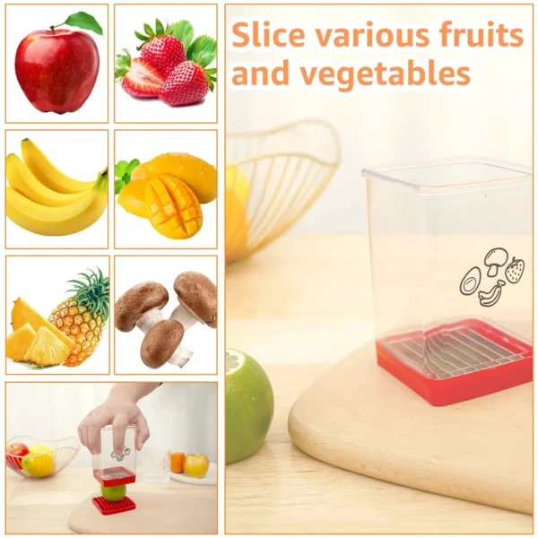 Cup Slicer-Fruit & Vegetable Fast Cutting Slicer - Image 2