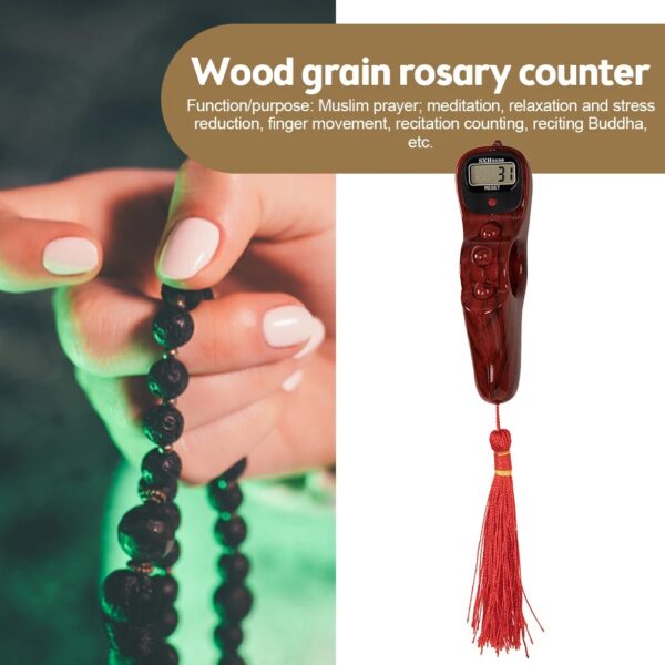 Hand Counter Portable Digital Beads Counter Led Digital Electronic Rosary Beads - Image 2
