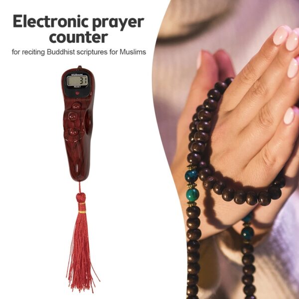 Hand Counter Portable Digital Beads Counter Led Digital Electronic Rosary Beads - Image 3