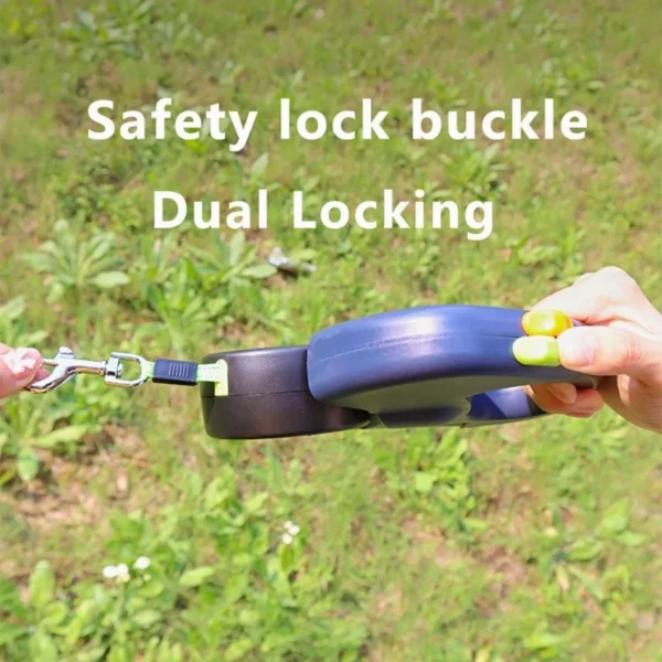 Dual Retractable Reflective 3M Dog Leash with LED Light 360° Tangle-Free - Image 2