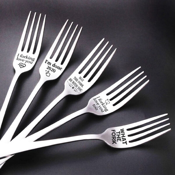 Engraved Fork- I Forking Love You - Image 2