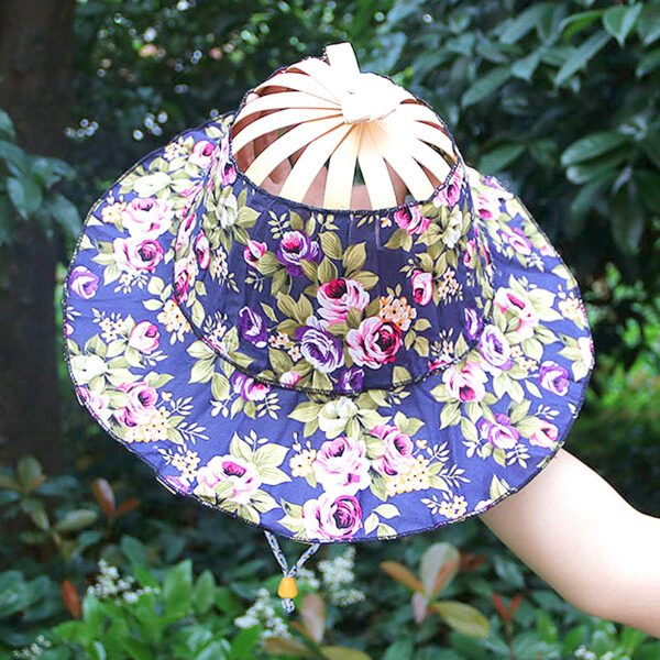 Fashionable Bamboo Fan Hat - Image 5