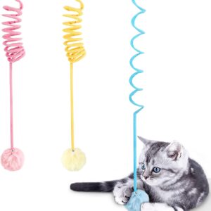 Hanging Spring Plush Ball Cat