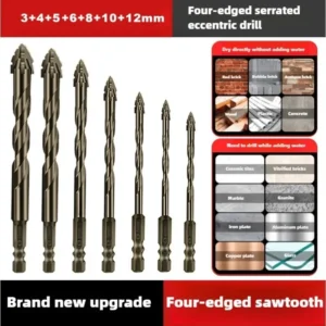 High-Performance Titanium-Coated Drill 5PCS