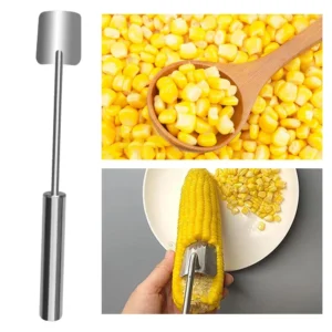Long Handle Stainless Steel Corn Stripping Tool StripChef