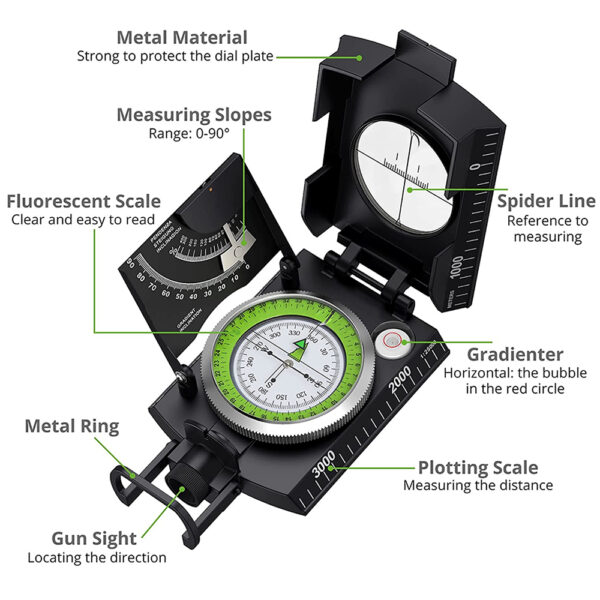 Military Aiming Navigation Compass - Image 5