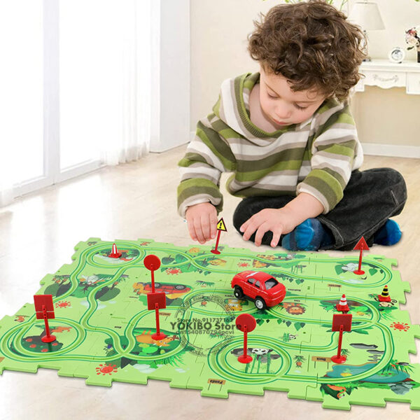 Operated Toy Vehicle and Puzzle Board - Image 2