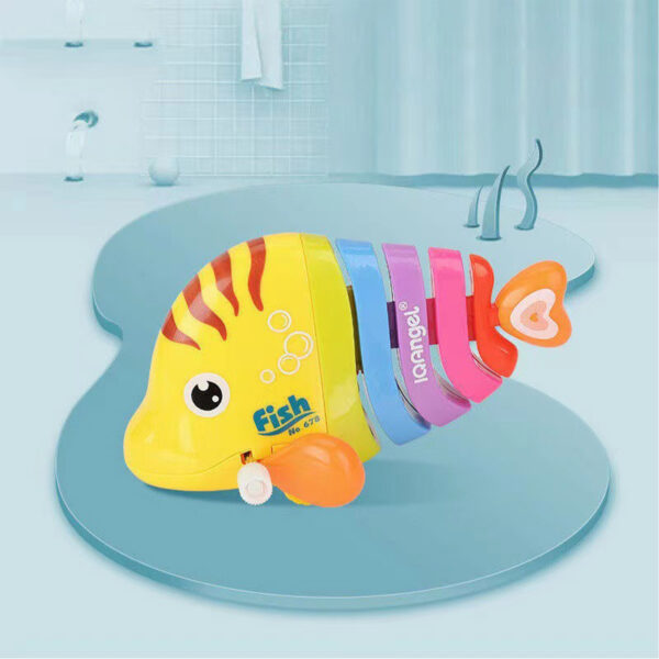 Plastic Wind-Up Wiggle Fish Toys-4PCS - Image 5