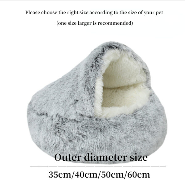 Plush Pet Cat Bed - Image 2
